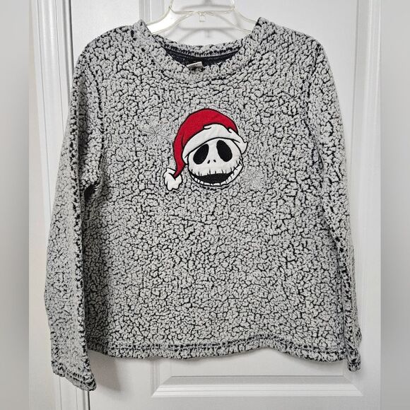 Disney Nightmare Before Christmas Jack Skellington Sherpa Sweatshirt Small - Picture 1 of 7